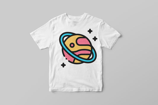 Детска тениска с планета